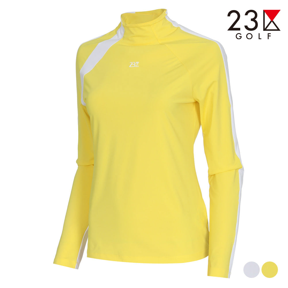 [23구골프] 여성 배색 티셔츠 EM1LTS008