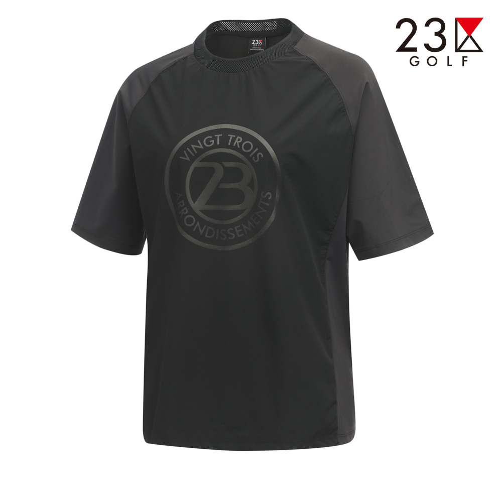 [23구] 여성 넥라인 메쉬 나그랑 반팔 라운드 티셔츠 EN2LTS036